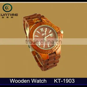 Hot Selling Vogue Import Wood Men Watch Wood Fashion Quartz Watch thumbnail-1