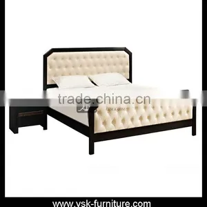 BE-077 Thai Design Walnut Wood Bed thumbnail-1