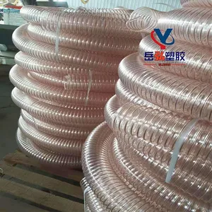 PU Air Duct Steel Wire Transparent HoseHigh and Low Temperature Resistance, Small Bending Radius, Wear-resistant Telescopic Tube thumbnail-5