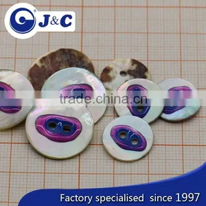 2015 Cheap Dying, Spraying, Electroplate, Laser, Logo Printing, Resin Doming, Agoya Shell Button thumbnail-1