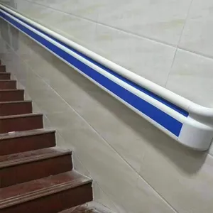 Hospital Corridor Handrail， Corridor Wall Mounted Handrail Aluminum Pvc Antibacterial Handrail for Hospital thumbnail-2