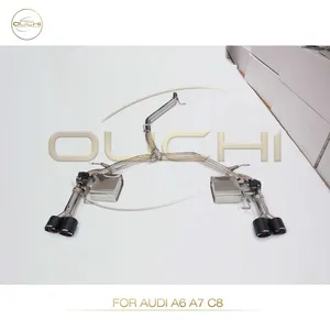 304 Stainless Steel Cat-Back Exhaust System for Audi A1/A6 A7 C8/ R8 V8 MK1 High Performance Exhaust Electronic Valve With Tips thumbnail-2