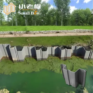 Leading Factory PVC Sheet Pile Plastic for Canal Ditch River Pond Seawall thumbnail-1