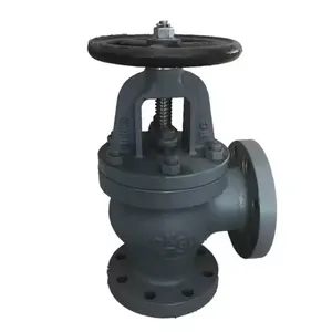 Marine Globe Valve JIS 5K 10K Cast Iron Cast Steel Flanged Manual Angle Type High Quality Industrial Use thumbnail-4