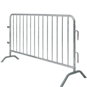Galvanized Steel Frame Easy-to-assemble Crowd Control Barrier, Suitable for Temporary Fencing at Concert Stages. thumbnail-4