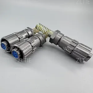 FQ14 Series 7-Pin Straight Wire Spring Female Plug thumbnail-1