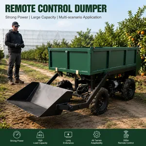 680kg Payload Remote Control All Terrain Carrier Electric Utility Transport Vehicle for Farm and Construction thumbnail-1