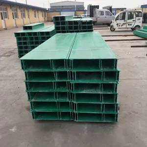 Heavy Duty FRP Perforated Cable Tray, 500mm Width, 3m Length, 1000kg/m Load, 1.5mm Thickness, Fire Retardant thumbnail-4