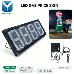 19inch 888.8 White Gas Station Price Sign Led Sign Petrol Station Price Board thumbnail-1