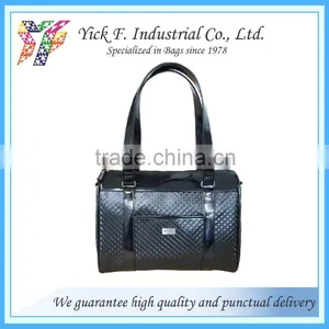 Black Diamond PU Leather Ladies Fashion Handbag With Long Handle thumbnail-1