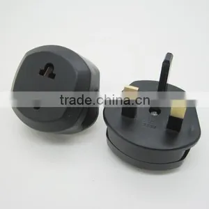 CE ROHS Approved ABS/PC Material US Japan China Taiwan Thailand 2 Pin to UK Malaysia Singapore Ireland 3 Pin Plug Travel Adapter thumbnail-1