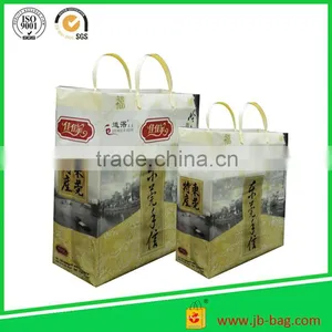 Heavy Duty Large Plastic Loop Handle Carrier Bag in Supermarket or Mall thumbnail-3