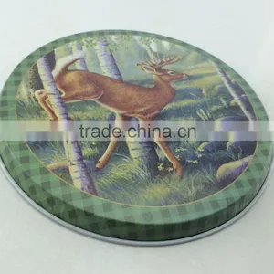 Pretty Hot Selling Round Metal Tin Tray thumbnail-1