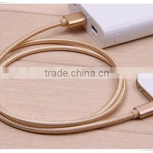 Nylon Woven Two Side Dual Usb Data Cable Bulk 2 in 1 thumbnail-5
