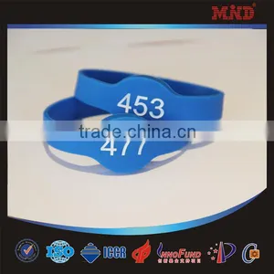MDW71 Discount Silicone Anti-high Tempreture Passive Rfid Wristband 13.56mhz thumbnail-2