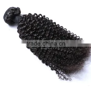 4A Grade Mongolian Afro Kinky Curly Human Hair Weave, Tight Kinky Curly Weave thumbnail-1