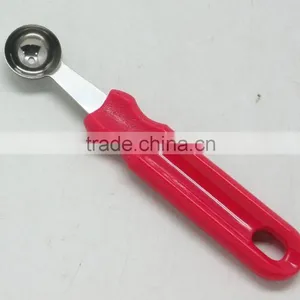 PLASTIC PS + STAINLESS STEEL SMALL DESSERT SPOON FOR CAKE thumbnail-1