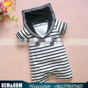 2016 New Arrival Children Clothes Summer Nevy Model Baby Romper Short Sleeve Babysuit Jumpsuits thumbnail-1