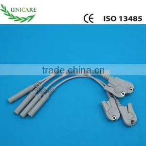 ECG-EKG Banana to Grabber Connector Adapter Cable thumbnail-1