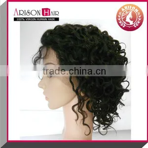in Spanish Express Human Hair Kinky Curly Full Lace Wig, Full Lace Wigs for Black Women thumbnail-1