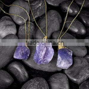 Fashion Purple Elegant Stone Necklace Pendant thumbnail-6