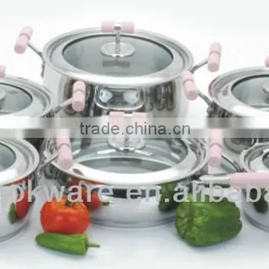 Silicon Handle 304 Stainless Steel Cookware With Apple Shape thumbnail-1
