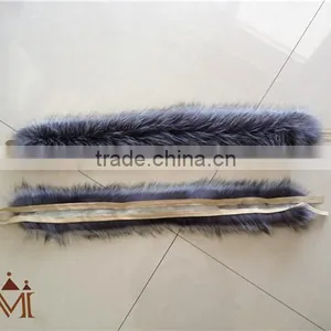 2016 NEW FLUFFY SILIVER FOX FUR STRIPS FOR COLLAR/HOOD GARMENT thumbnail-3