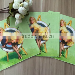 Manufacture Bar Drink 3PLY Paper Napkins With Custom Printing Logo thumbnail-4