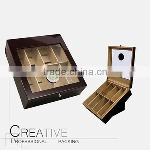 2016 Wood Cherry Gloss Top Humidor for Hot Sale thumbnail-1