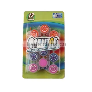 Wholesale Best Quality Cheap 12Colors Dry Water Color Paint Set With Brush thumbnail-5