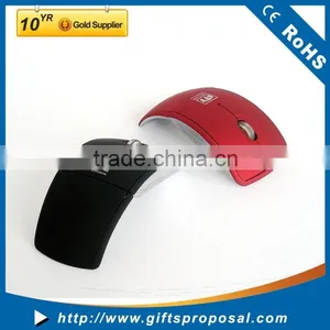 2.4ghz Wireless Foldable Folding Arc Optical Mouse for Microsoft Laptop Notebook thumbnail-1