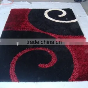 Factory Directly Sale South Korea Silk Shaggy Rug Bath Mat thumbnail-1