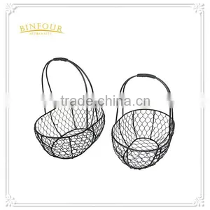 Metal Wire Desk Storage Basket Sundries Basket Fruit Basket for Home Deco thumbnail-6