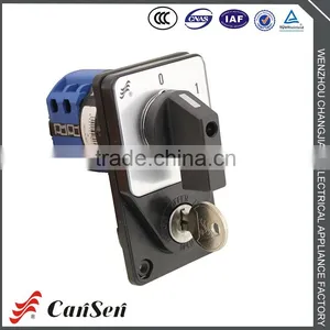 Selector Switch LW26S-20 Key Lock(CE Certificate) Key Switch Selector 3-position Rotary Switch Key Switch Selector thumbnail-1
