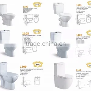 Hot Sale Designer Toilets Cheap Ceramic Bathroom Sanitary Ware Toilet Dual Flush Mechanism thumbnail-3