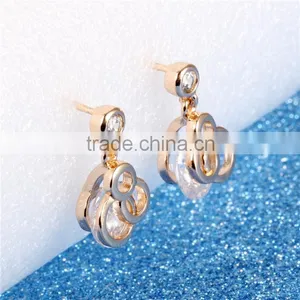 Gold Plated Style Cubic Zircon 2016 New Hanging Women Earring thumbnail-4