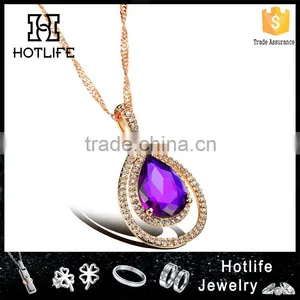 2015 Best Selling Products American Diamond Necklace Sets for Women Mother Gift thumbnail-1