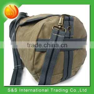 Fashion Style High Quality Durable Travel Sports Round Canvas Duffel Bag thumbnail-4