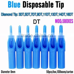 8mm DT Blue Disposable Tattoo Tube All Styles/Shapes High Quality thumbnail-1