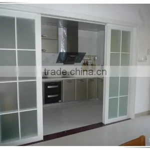 Fashion Patterns Price of Aluminum Sliding Door With Grill Design in High Quality thumbnail-2