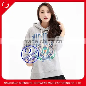 China Clothing Supplier Custom Grey Hoodie Wholesale Printed Hoodies thumbnail-1