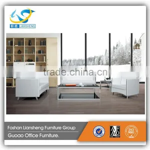 Malaysia Made Furniture Leather Chesterfield Sofa White With Stainless Steel Legs GAS749 thumbnail-1