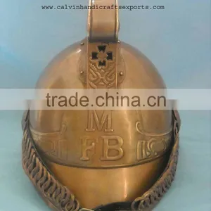 Brass Antique Finish MFB Fireman Helmet thumbnail-1
