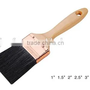 Colorful Wooden Handle Black Bristle Paint Brush thumbnail-1
