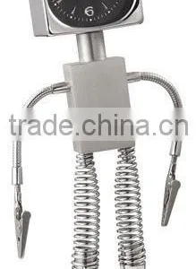 Robot Silver Clock thumbnail-1
