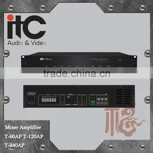 ITC AP Series 60W 120W 240W 2 Mic Input and 1 Line Input Mixer PA Amplifier 100 V thumbnail-1