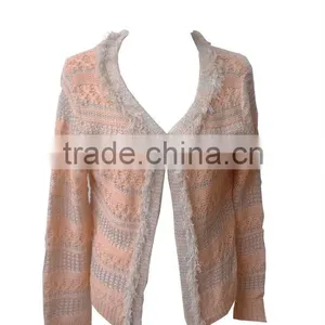 Small Quantity Wholesales Long Sleeve High Quality Cashmere Sweater for Lady thumbnail-1