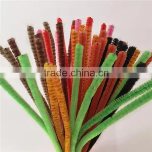 China Factory Supply DIY Crafts 0.8*30cm Colorful Striped Pipe Cleaners Toys for Kids thumbnail-4