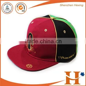 2016 Top Quality Canvas Fabric Floral Print 5 Panel Strap Back Cap thumbnail-6