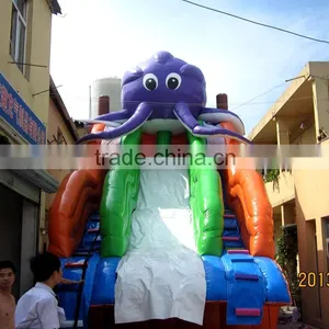 Lanqu Octopus Inflatable Big Water Slides for Sale thumbnail-2